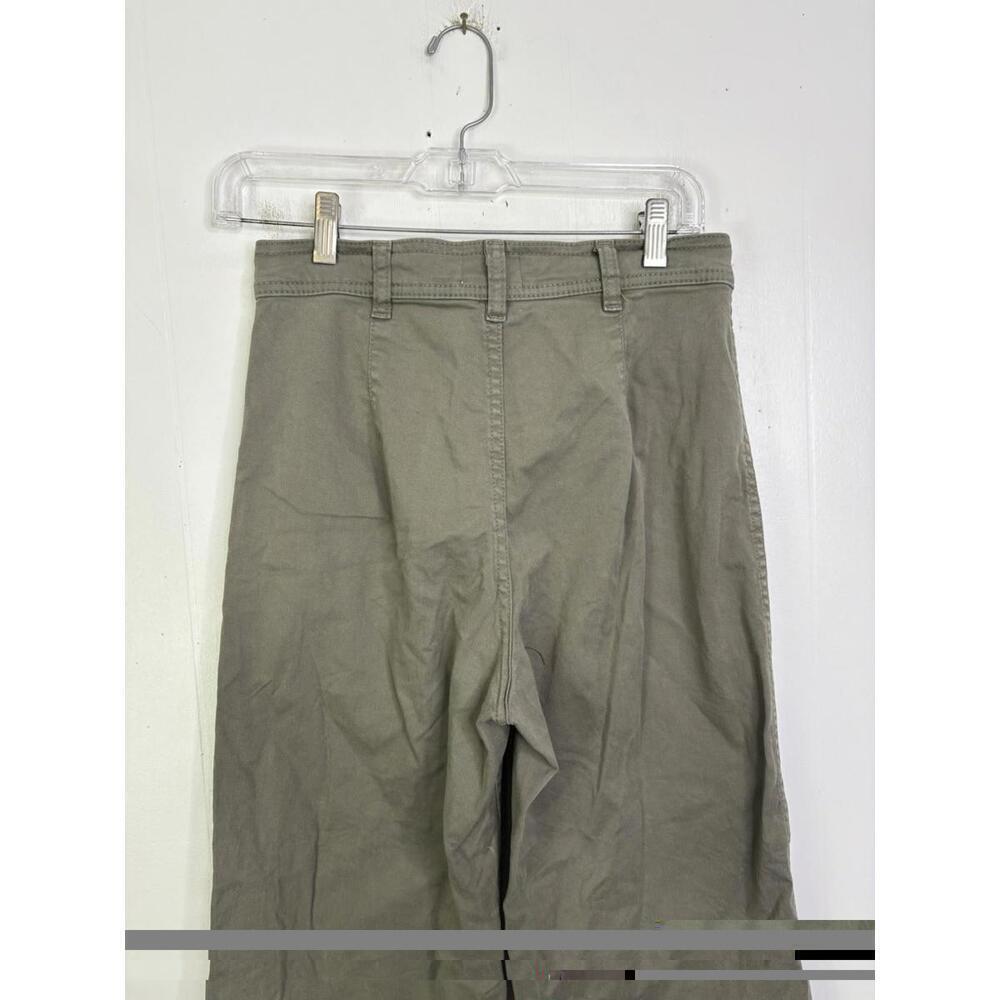 Marine Layer Pants Womens Size 4 Wide Leg Brigette High Waisted Olive Green - Picture 8 of 10